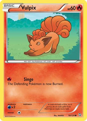 Vulpix 18/124 - Dragons Exalted Reverse Holofoil