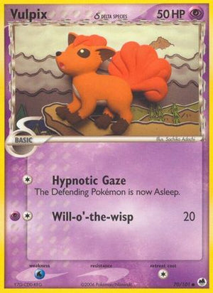 Vulpix δ 70/101 - Dragon Frontiers - Poke-Collect
