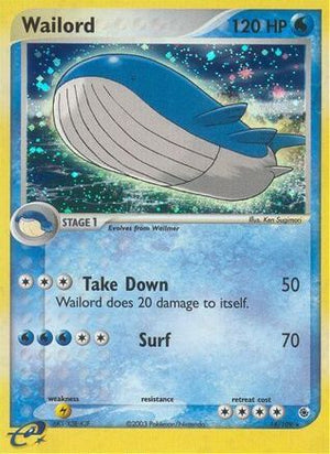 Wailord 14/109 - Ruby & Sapphire Reverse Holofoil - Poke-Collect