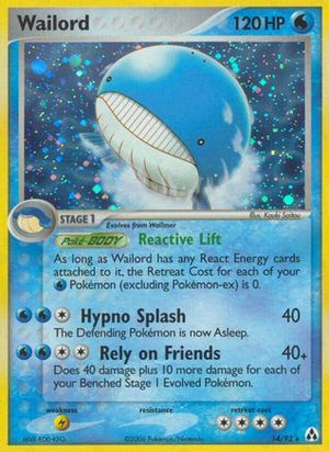 Wailord 14/92 - Legend Maker Reverse Holofoil - Poke-Collect