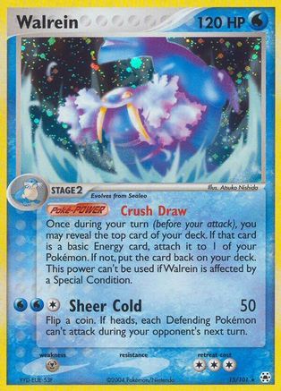 Walrein 15/101 - Hidden Legends Holofoil - Poke-Collect