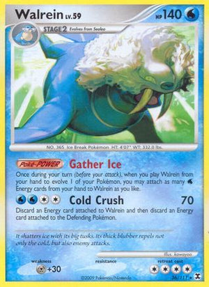 Walrein 36/111 - Rising Rivals Reverse Holofoil - Poke-Collect