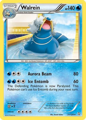 Walrein 31/124 - Dragons Exalted Reverse Holofoil - Poke-Collect