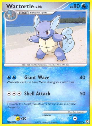 Wartortle 75/132 - Secret Wonders Reverse Holofoil - Poke-Collect