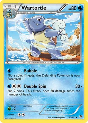 Wartortle 15/101 - Plasma Blast Reverse Holofoil