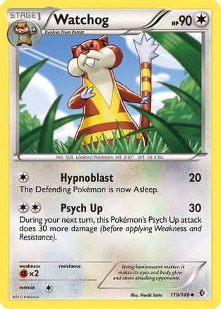 Watchog 119/149 - Boundaries Crossed Reverse Holofoil - Poke-Collect