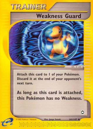 Weakness Guard 141/147 - Aquapolis Reverse Holofoil - Poke-Collect