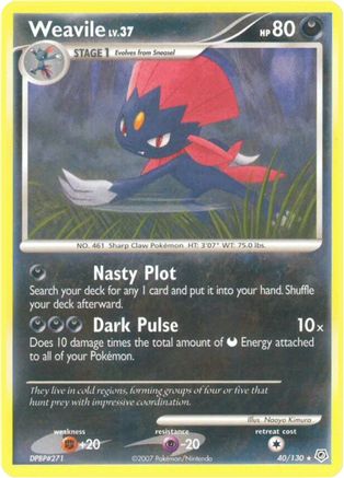 Weavile 40/130 - Diamond & Pearl - Poke-Collect