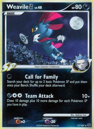 Weavile G 17/127 - Platinum Holofoil