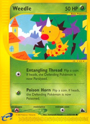 Weedle 115/144 - Skyridge Reverse Holofoil - Poke-Collect