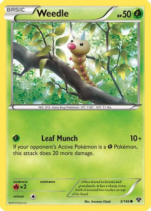 Weedle 3/146 - XY - Poke-Collect