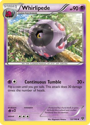 Whirlipede 52/146 - XY - Poke-Collect