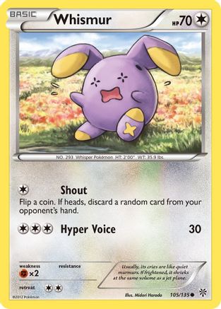 Whismur 105/135 - Plasma Storm Reverse Holofoil - Poke-Collect