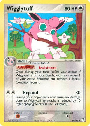 Wigglytuff 52/112 - FireRed & LeafGreen Reverse Holofoil