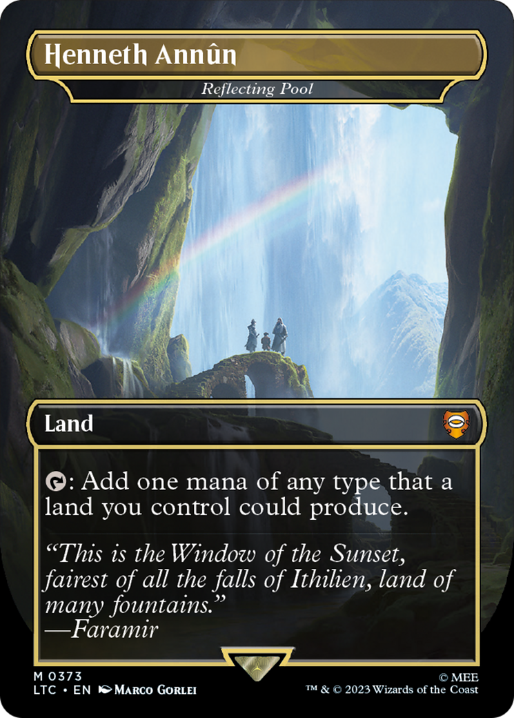 Henneth Annun - Reflecting Pool (LTC-373) - Tales of Middle-earth Commander / Henneth Annûn (Borderless) - Poke-Collect