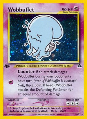 Wobbuffet 16/75 - Neo Discovery 1st Edition Holofoil - Poke-Collect