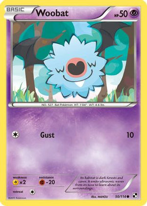 Woobat 50/114 - Black & White - Poke-Collect