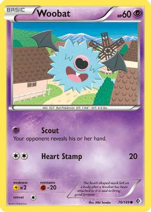 Woobat 70/149 - Boundaries Crossed Reverse Holofoil