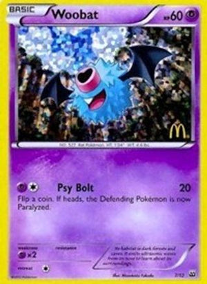 Woobat 7/12 - McDonalds Collection 2012 Holofoil - Poke-Collect