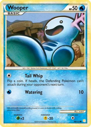 Wooper 88/123 - HeartGold & SoulSilver - Poke-Collect