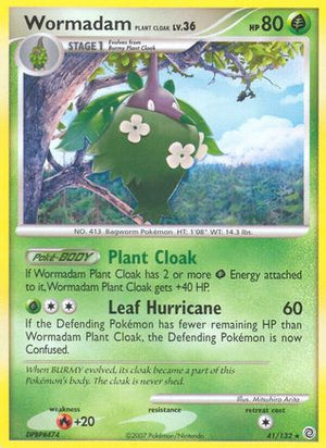 Wormadam Plant Cloak 41/132 - Secret Wonders Reverse Holofoil - Poke-Collect