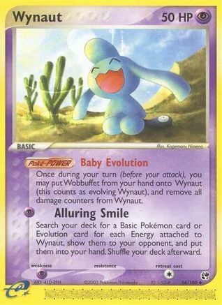 Wynaut 54/100 - Sandstorm Reverse Holofoil - Poke-Collect