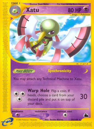 Xatu 35/144 - Skyridge Reverse Holofoil - Poke-Collect