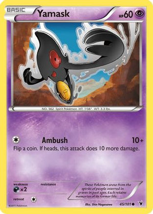 Yamask 45/101 - Noble Victories Reverse Holofoil - Poke-Collect