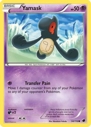 Yamask 54/116 - Plasma Freeze Reverse Holofoil - Poke-Collect