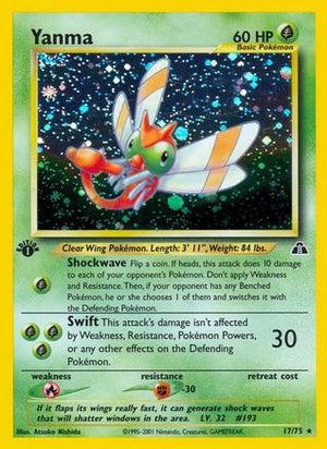 Yanma 17/75 - Neo Discovery Unlimited Holofoil - Poke-Collect