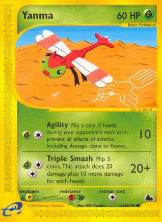 Yanma 116/144 - Skyridge Reverse Holofoil - Poke-Collect