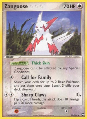 Zangoose 25/108 - Power Keepers - Poke-Collect