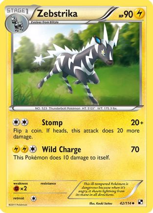 Zebstrika 42/114 - Black & White - Poke-Collect