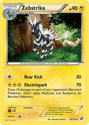 Zebstrika 43/114 - Black & White - Poke-Collect