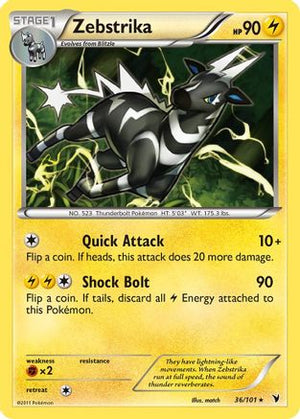 Zebstrika 36/101 - Noble Victories Reverse Holofoil - Poke-Collect