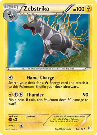 Zebstrika 57/149 - Boundaries Crossed Holofoil - Poke-Collect