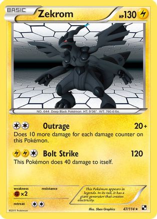 Zekrom 47/114 - Black & White Reverse Holofoil - Poke-Collect