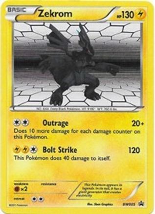 Zekrom BW005/101 - BW Black Star Promos Holofoil - Poke-Collect