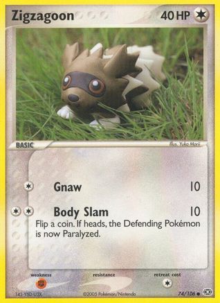 Zigzagoon 74/106 - Emerald - Poke-Collect