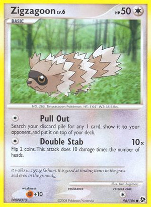 Zigzagoon 96/106 - Great Encounters Reverse Holofoil - Poke-Collect