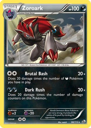 Zoroark 90/113 - Legendary Treasures Reverse Holofoil - Poke-Collect