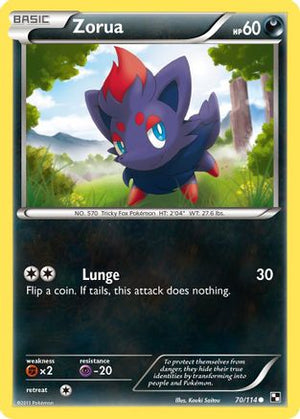 Zorua 70/114 - Black & White - Poke-Collect