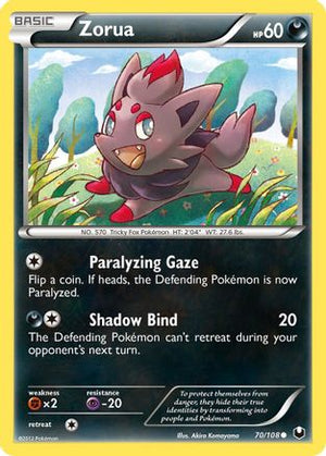Zorua 70/108 - Dark Explorers Reverse Holofoil - Poke-Collect