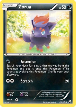 Zorua 89/113 - Legendary Treasures - Poke-Collect