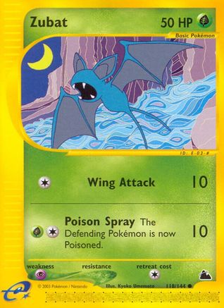 Zubat 118/144 - Skyridge Reverse Holofoil - Poke-Collect
