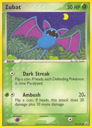 Zubat 82/109 - Team Rocket Returns Reverse Holofoil - Poke-Collect