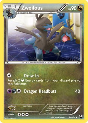 Zweilous 96/124 - Dragons Exalted Reverse Holofoil - Poke-Collect