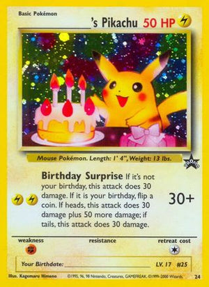 _____'s Pikachu 24/53 - Wizards Black Star Promos Holofoil - Poke-Collect