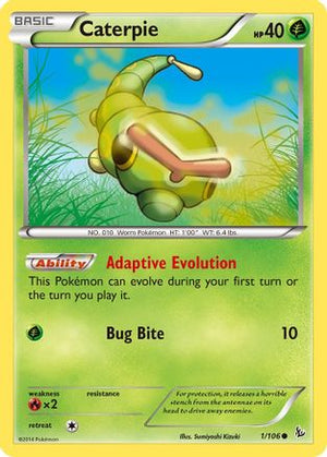 Caterpie 1/106 - Flashfire Reverse Holofoil