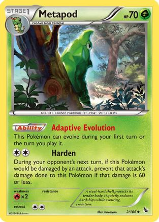 Metapod 2/106 - XY  Flashfire - Poke-Collect